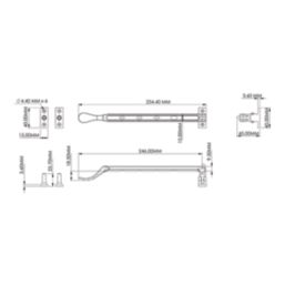 Smith & Locke Traditional Casement Stay Matt Black 280mm