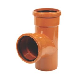 FloPlast Push-Fit 87.5° Double Socket Equal Junction 110mm