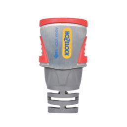 Hozelock  12.5 & 15mm Single-End Female Metal Aquastop Hose Connector