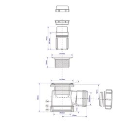 McAlpine  Shower Trap White 40mm