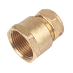 Flomasta  Brass Compression Adapting Female Coupler 22mm x 1"