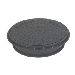 FloPlast Push-Fit Round Restricted Access Chamber Lid 450mm