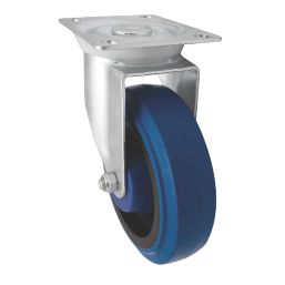 Essentials Heavy Duty Swivel Castor 125mm Blue