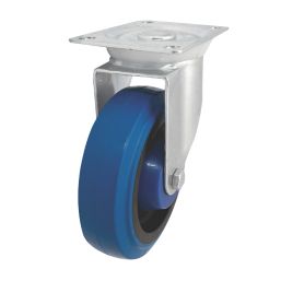 Essentials Heavy Duty Swivel Castor 125mm Blue