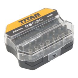 Titan  6.35mm Hex Shank Mixed Screwdriver Bits 33 Piece Set