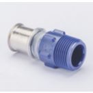 Wavin Tigris  Multi-Layer Composite Press-Fit Adapting Male Couplers 0.75" x 20mm 10 Pack