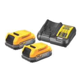 DeWalt DCK2050E2T-GB 18V 2 x 1.7Ah Lithium PowerStack Brushless Cordless Twin Pack