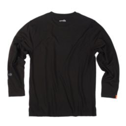 Scruffs Winslow Long Sleeve T-Shirt Black Large 42-44" Chest