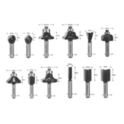 Titan 1/4" Shank Router Bits 13 Piece Set
