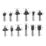 Titan 1/4" Shank Router Bits 13 Piece Set