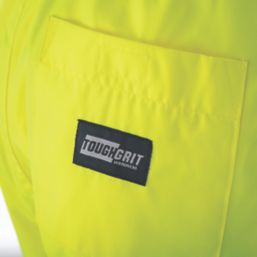 Tough Grit  Hi-Vis Waterproof Trousers Elasticated Waist Yellow / Navy Small 36" W 30" L