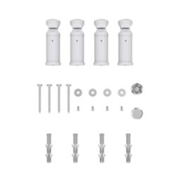 Flomasta 1000mm x 600mm 1760BTU White Flat  Towel Radiator