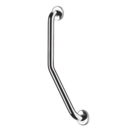 Croydex  Angled Doc M Grab Bar Chrome 600mm