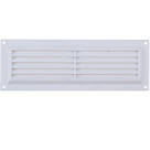 Map Vent Fixed Louvre Vent with Flyscreen White 229 x 76mm