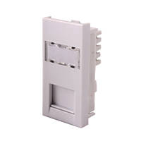LAP  Modular Cat 6 RJ45 Ethernet Socket White