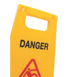 Essentials Danger Slippery Surface A-Frame Safety Sign 600mm x 290mm
