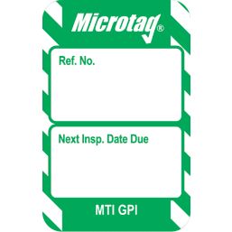 Scafftag  "Next Inspection Due Date" Microtag Inserts 20 Pack