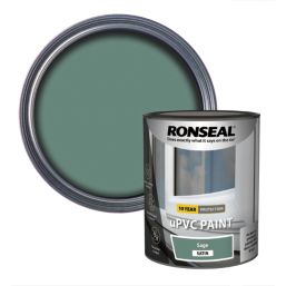 Ronseal  750ml Sage Satin Self Priming uPVC Paint