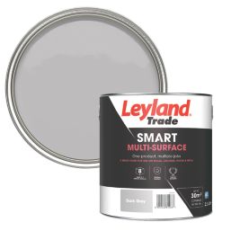 Leyland Trade 2.5Ltr Dark Grey Eggshell Emulsion Multi Surface Paint