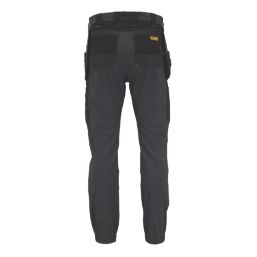 DEWALT Jefferson Work Trousers Grey/Black 36" W 31" L