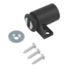 Essentials Round Magnetic Cabinet Catches Black 16mm x 16mm 10 Pack