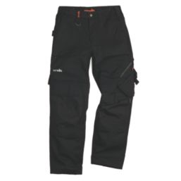 Scruffs Trade Flex Womens Stretch Holster Work Trousers Black Size 14 30" L