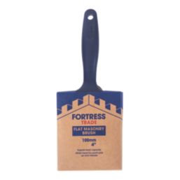 Fortress Trade  Flat Masonry Paint Brush 4"