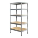 Essentials  5-Tier Metal Garage Shelving Unit 900mm x 600mm x 1800mm