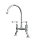 ETAL  Alton Deck Mounted Dual Lever Bridge Mixer Chrome