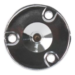 Essentials Rail Centre Brackets Polished Chrome 25mm 10 Pack