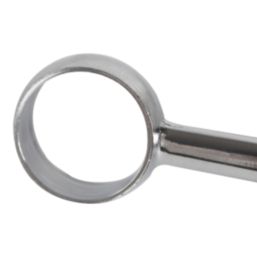 Essentials Rail Centre Brackets Polished Chrome 25mm 10 Pack