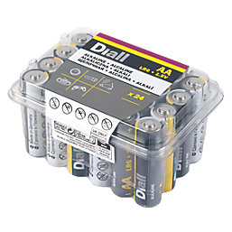 Diall  AA Alkaline Batteries 24 Pack