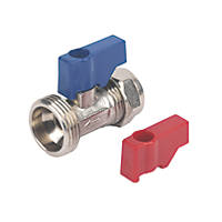 Compression Washing Machine Valve Without Check Valve 15mm x ¾"