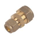 Flomasta  Brass Compression Reducing Coupler 15mm x 10mm