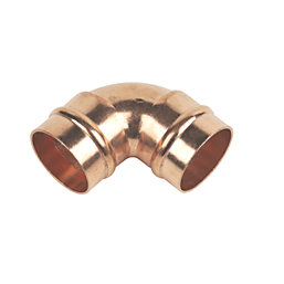 Flomasta  Brass Solder Ring Equal 90° Elbows 28mm 2 Pack