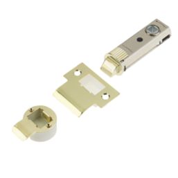 Union Polished Brass Tubular Mortice Latch 73mm Case - 57mm Backset