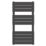 Flomasta Flat Bar 1000mm x 500mm 1576BTU Black Vertical Designer Radiator
