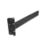 GateMate Black Powder-Coated Straight Heavy Tee Hinge 60mm x 180m x 180mm
