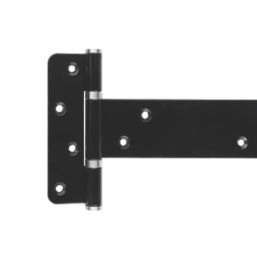 GateMate Black Powder-Coated Straight Heavy Tee Hinge 60mm x 180m x 180mm