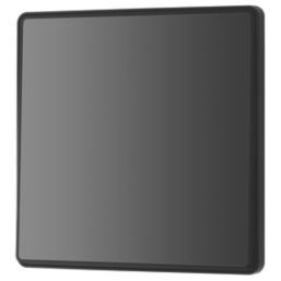 British General Evolve 20A 16AX 1-Gang Intermediate Light Switch Black Chrome