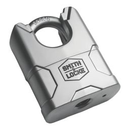 Smith & Locke  Steel  Water-Resistant Closed Shackle  Padlock 70mm
