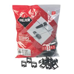 Rubi B-200 Delta Levelling System Strips 3-12mm 2mm 200 Pack
