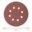 Titan   80 Grit 8-Hole Punched Multi-Material Sanding Sheets 125mm x 125mm 5 Pack