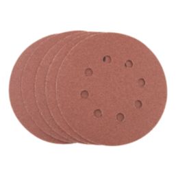 Titan   80 Grit 8-Hole Punched Multi-Material Sanding Sheets 125mm x 125mm 5 Pack