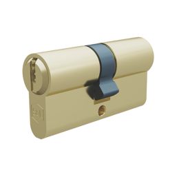 Smith & Locke  6-Pin Double Cylinder Lock 40-40 (80mm) Polished Brass