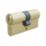 Smith & Locke  6-Pin Double Cylinder Lock 40-40 (80mm) Polished Brass
