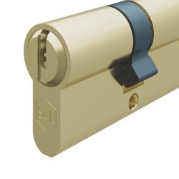 Smith & Locke  6-Pin Double Cylinder Lock 40-40 (80mm) Polished Brass