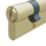 Smith & Locke  6-Pin Double Cylinder Lock 40-40 (80mm) Polished Brass