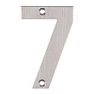Eclipse Door Numeral 7 Satin Stainless Steel 102mm