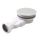 Flomasta  Space Saving Shower Waste White 90mm